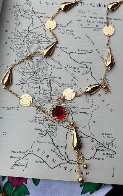 Necklace Mêlwan ملوان Delroba  Red