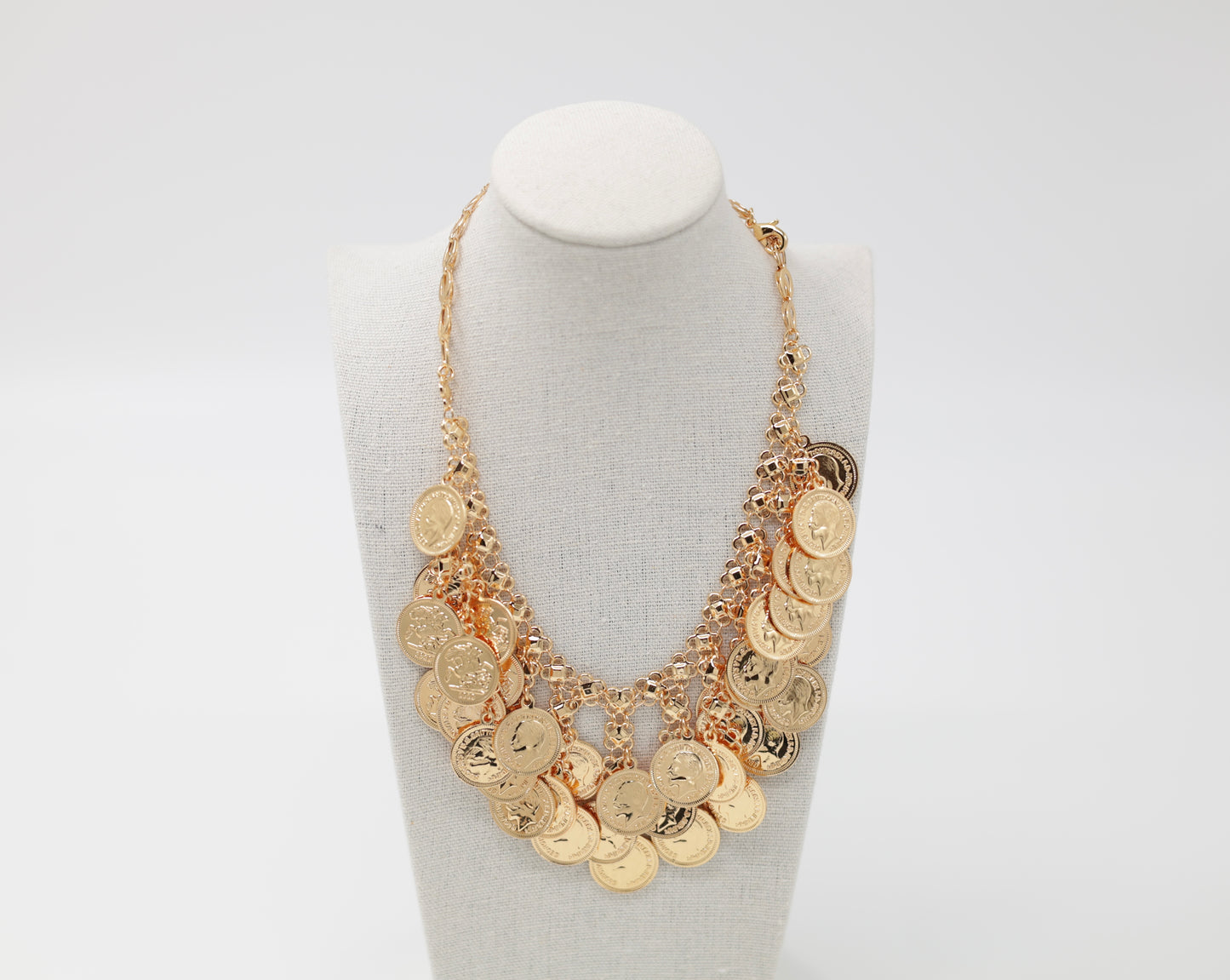 Coin Necklace Gold Coin Necklace – Bold and Traditional Statement Jewelry