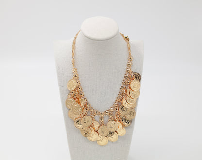 Coin Necklace Gold Coin Necklace – Bold and Traditional Statement Jewelry
