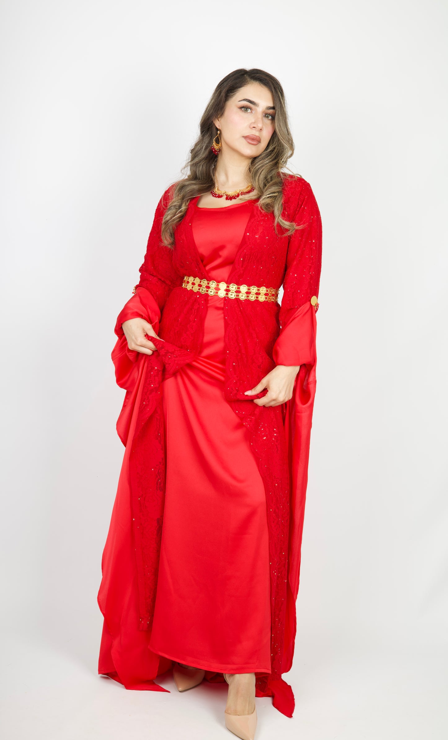 Red Kurdish Dress 2 items