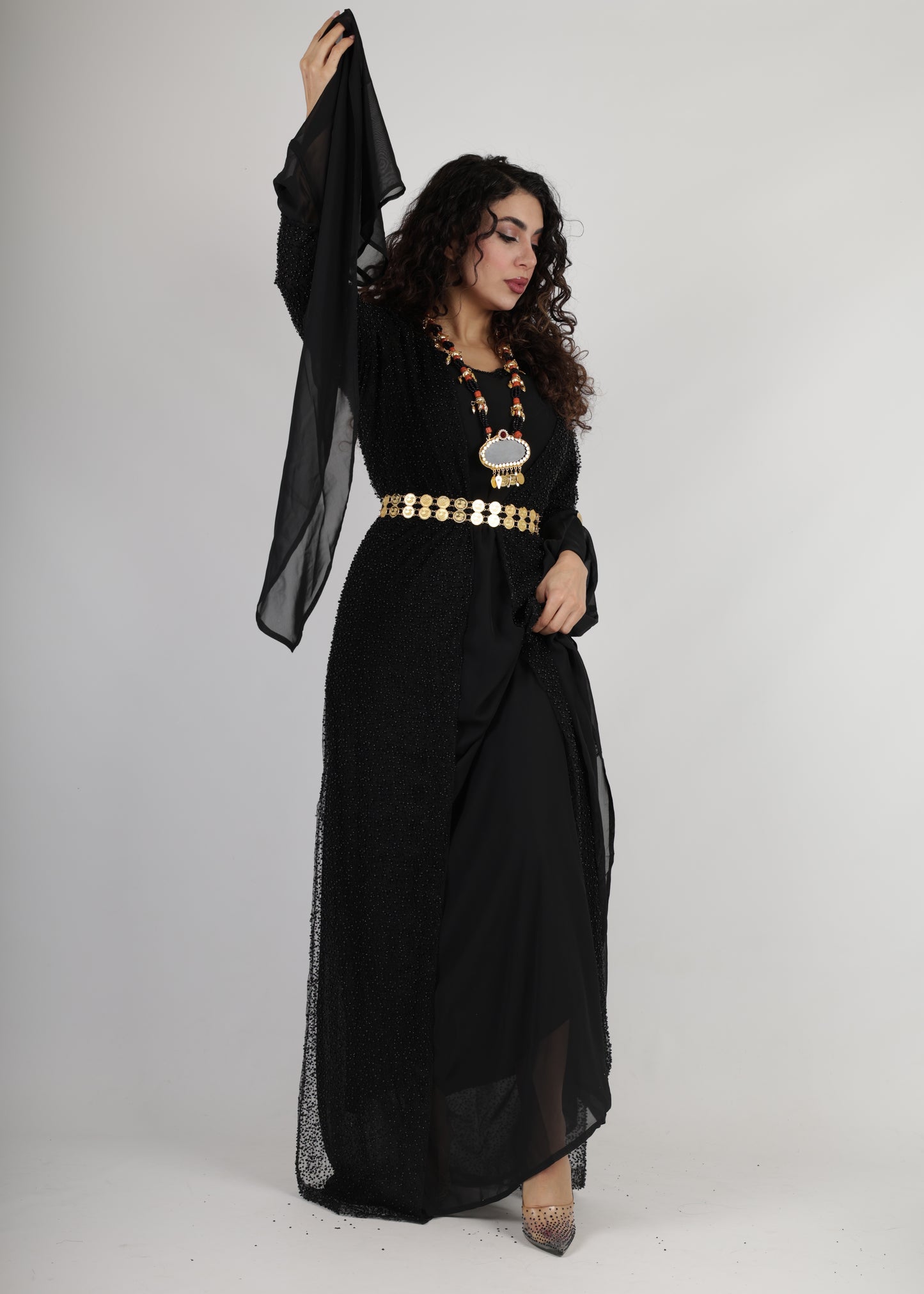 Merwari Black Dress جلی کوردی مرواری رەش