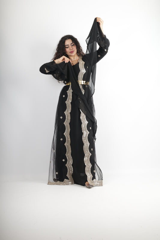 Awêne Kurdish Dress Black