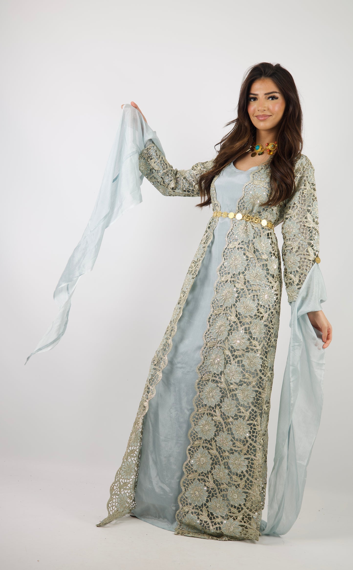 Dicle Kurdish Dress – Luxury Cutwork Collection