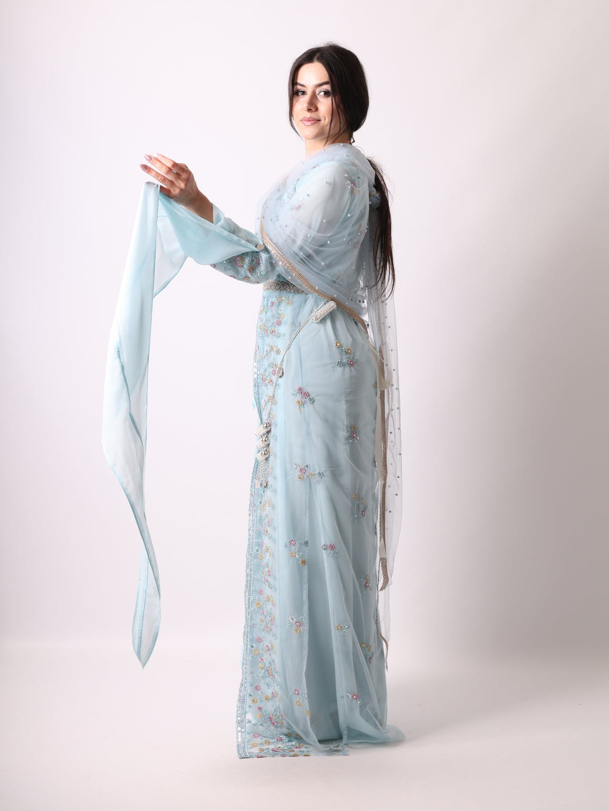 Soma Kurdish Dress Sky Blue Soma سۆما