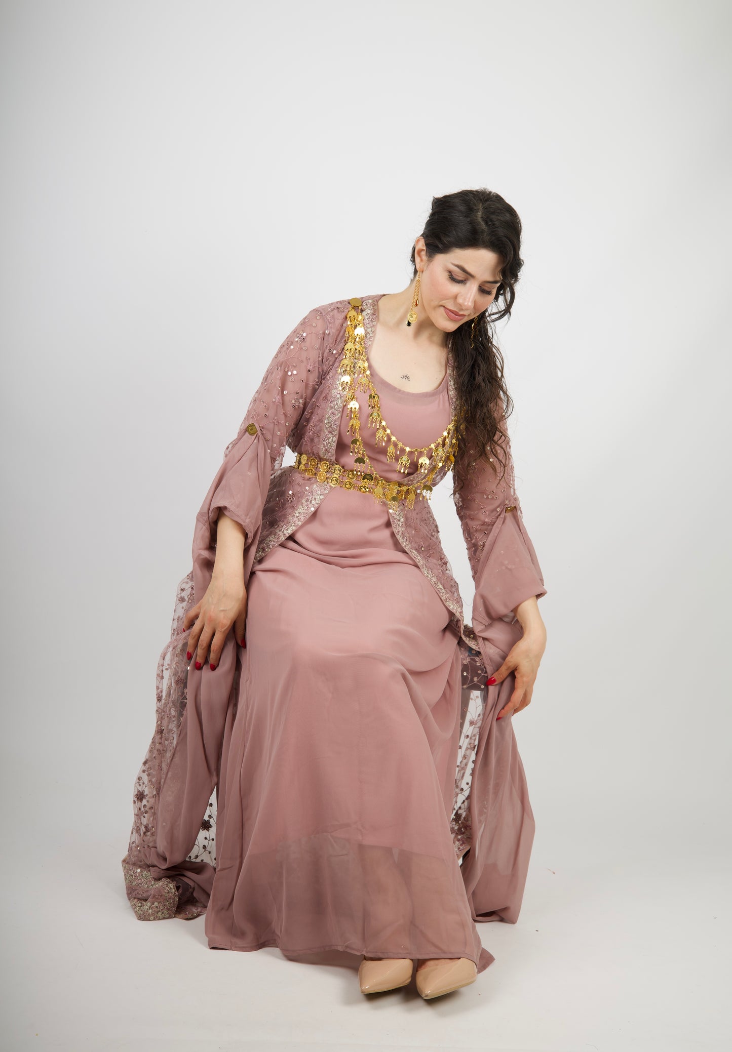 Hana Collection Dasty Pink tone 3 items including