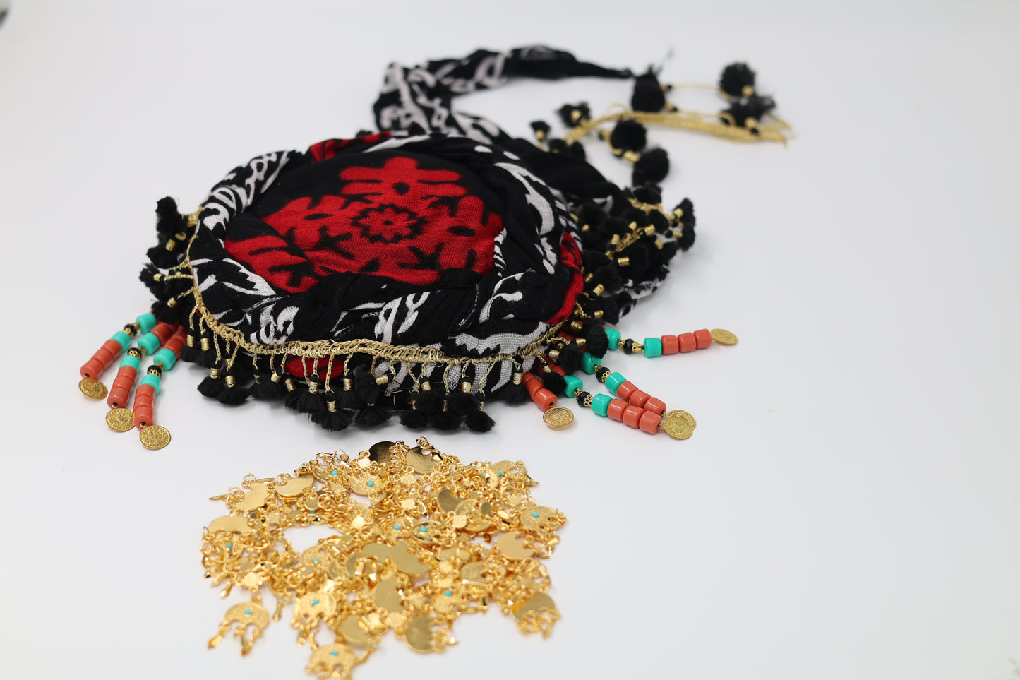 Kurdish Hat with Hawri ( Golwani) Need to Sew Chain on hat