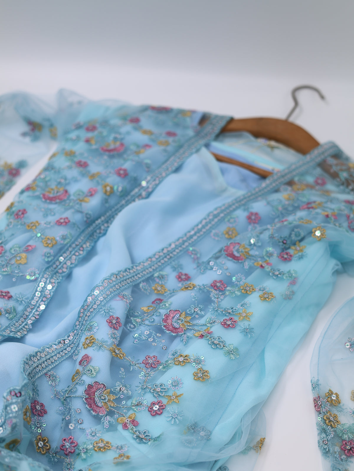 Soma Kurdish Dress Sky Blue Soma سۆما WITH DASMAL