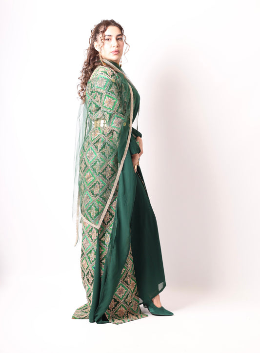 Monire  Dark Green 4  items including Dasmal with  Dark green