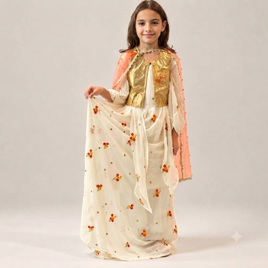Lavin Orange With  Off white includes 5 items (kopia)