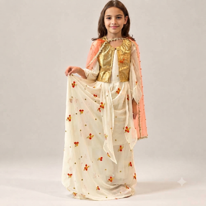Lavin Orange With  Off white includes 5 items (kopia)