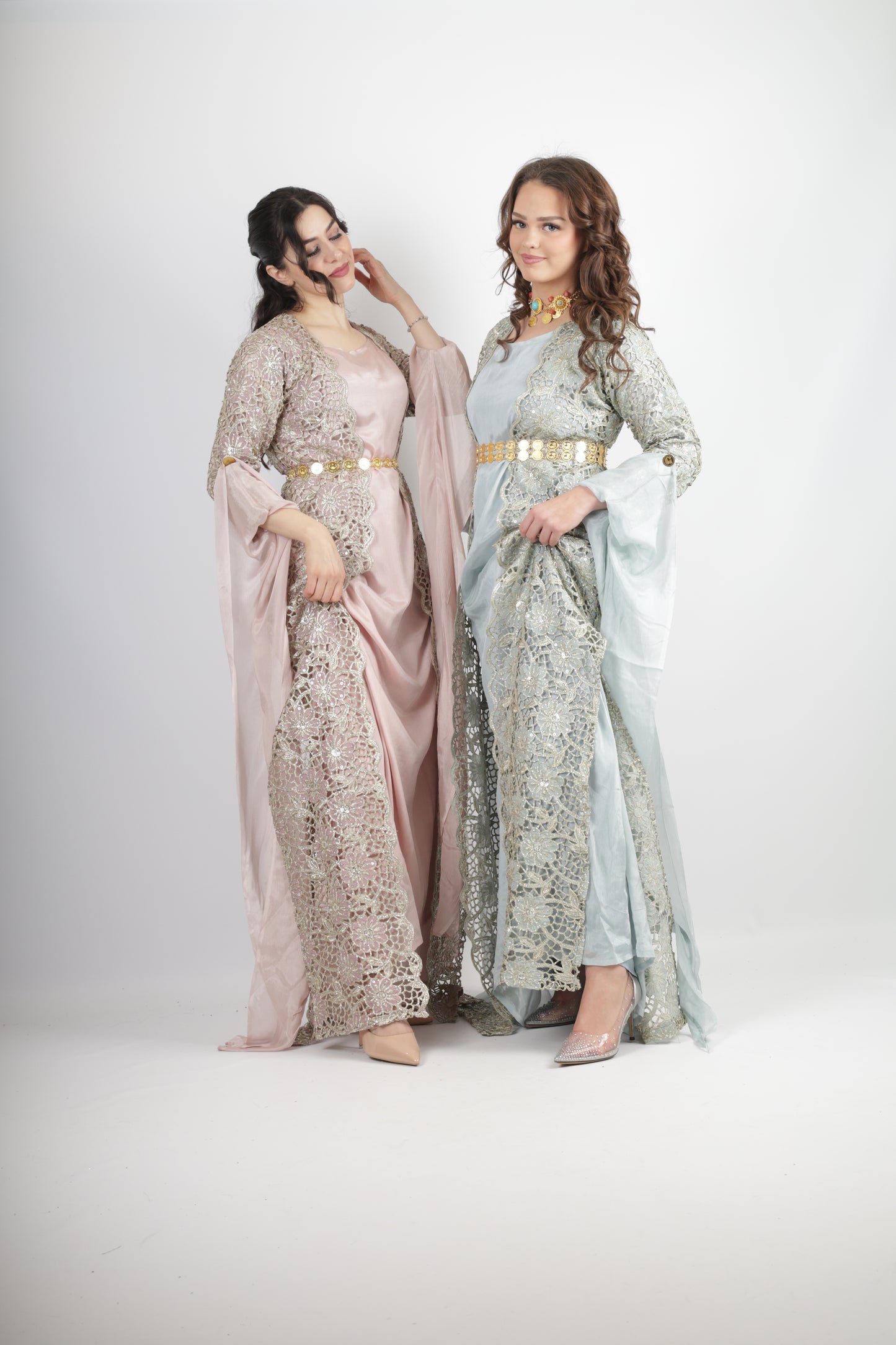 Dicla Kurdish Dress – Luxury Cutwork Collection Rosa