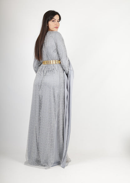 Merwari Kurdishi Dress grey