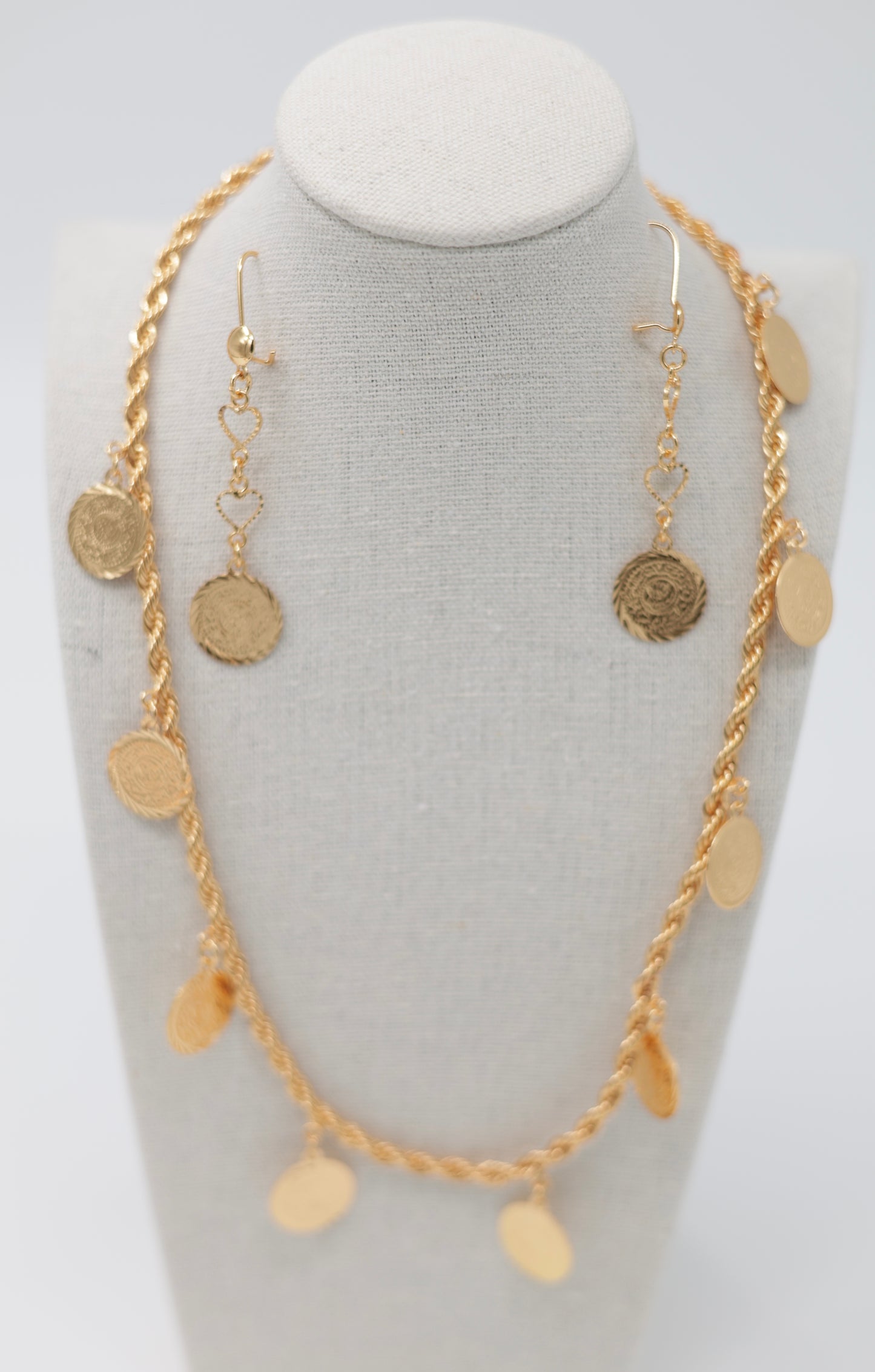 Necklace and earrings