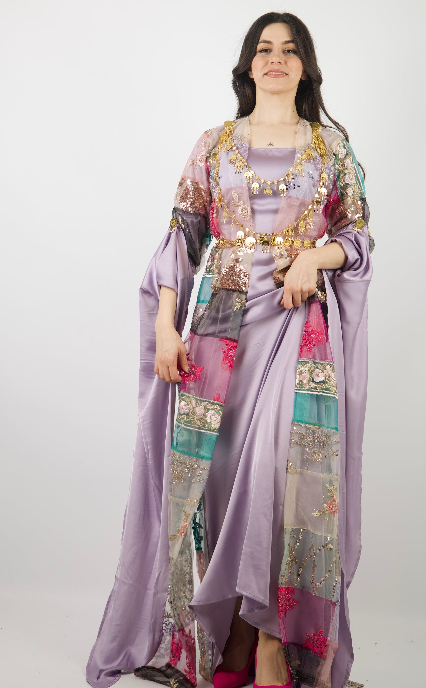 Bnawsha– Exclusive Kurdish Eco Set  Handcrafted • Sustainable • Meaningful  3 items and includes Belt and Arm pins as gift