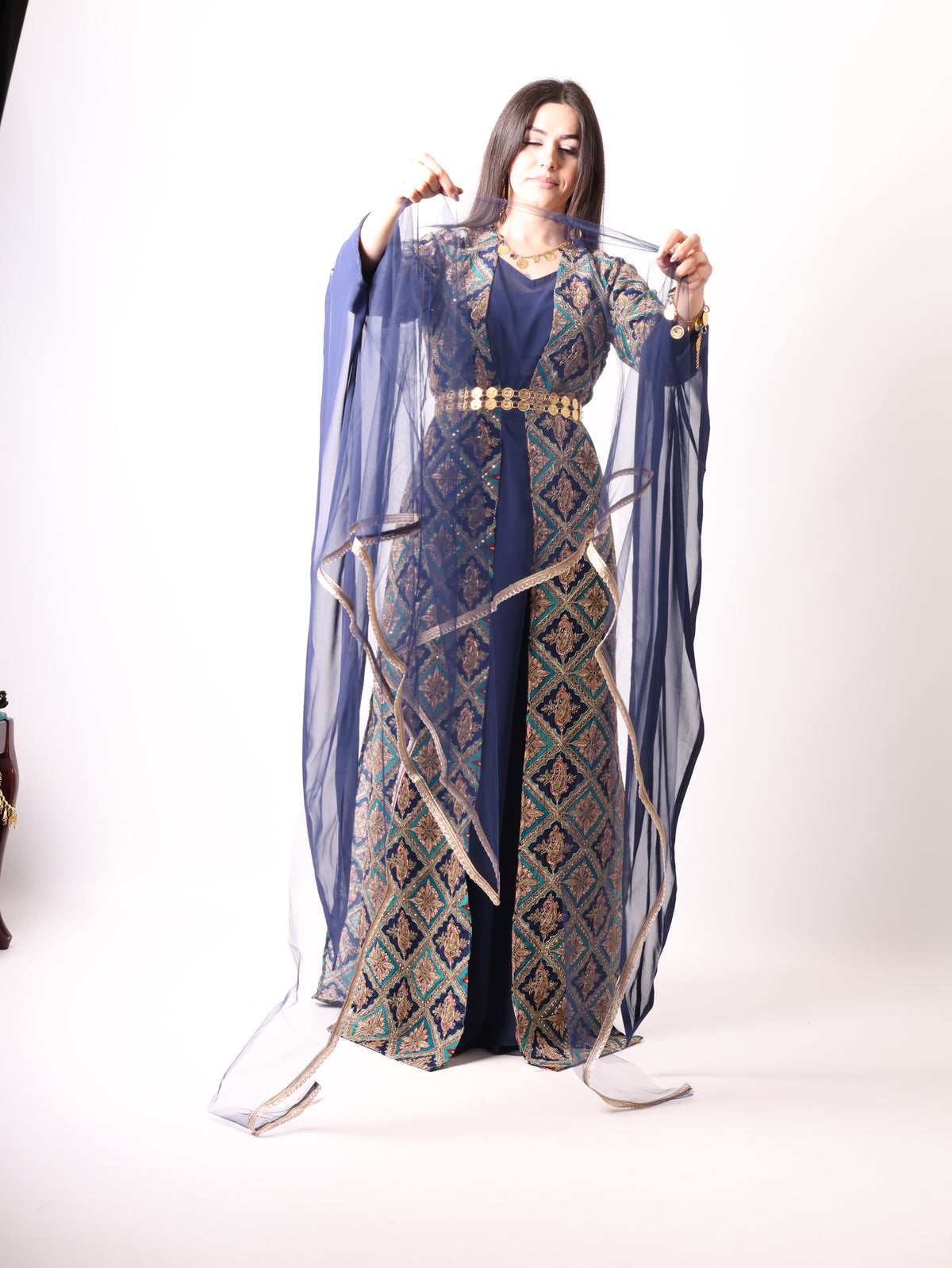 Monire Navy Blue 4  items including Dasmal with Navy Blue