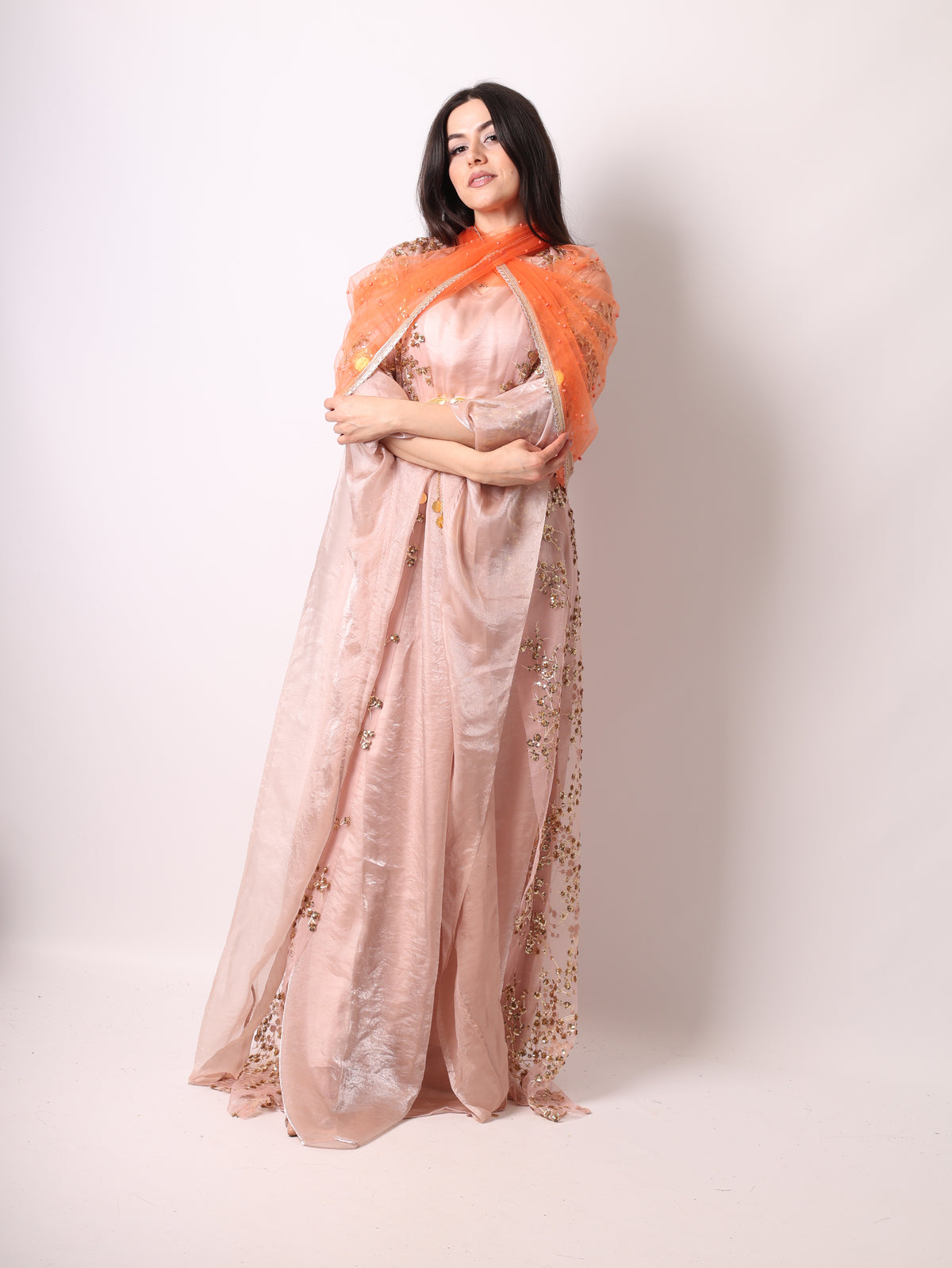 Shkofa– Rose Gold -Kurdish Dress 4  Brown