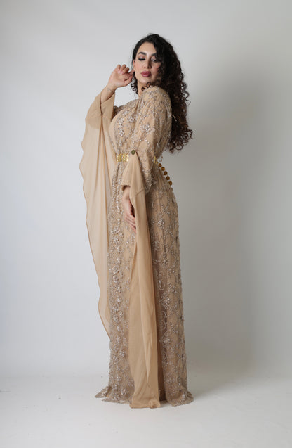 Awaz  Beige Golden 3 items