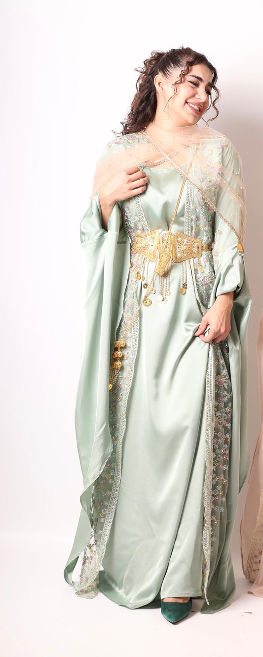Soma Kurdish Dress Light Green including Dasmal