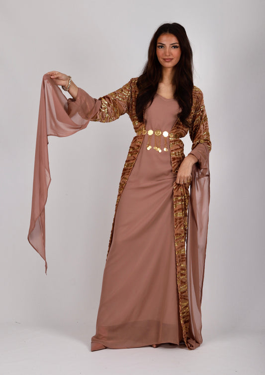 Kurdish 'Xatoon' Velvet Jacquard Set – Traditional Elegance