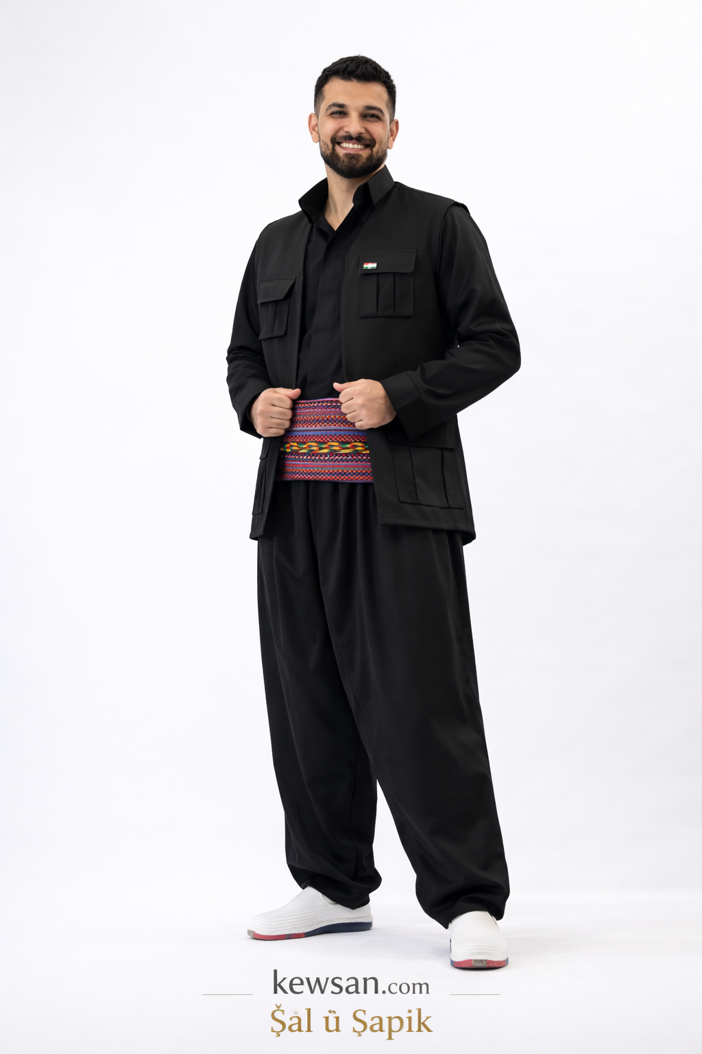 Shal o Shapek Elak peshtwen 4 piece Black