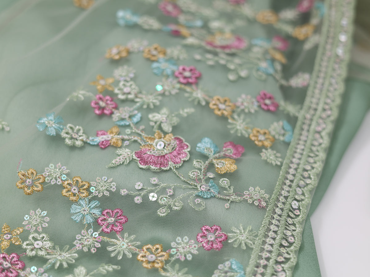 Soma Kurdish Dress Light Green including Dasmal