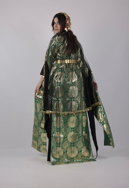 Kurdish Dress Hafse Xan 2 items Green