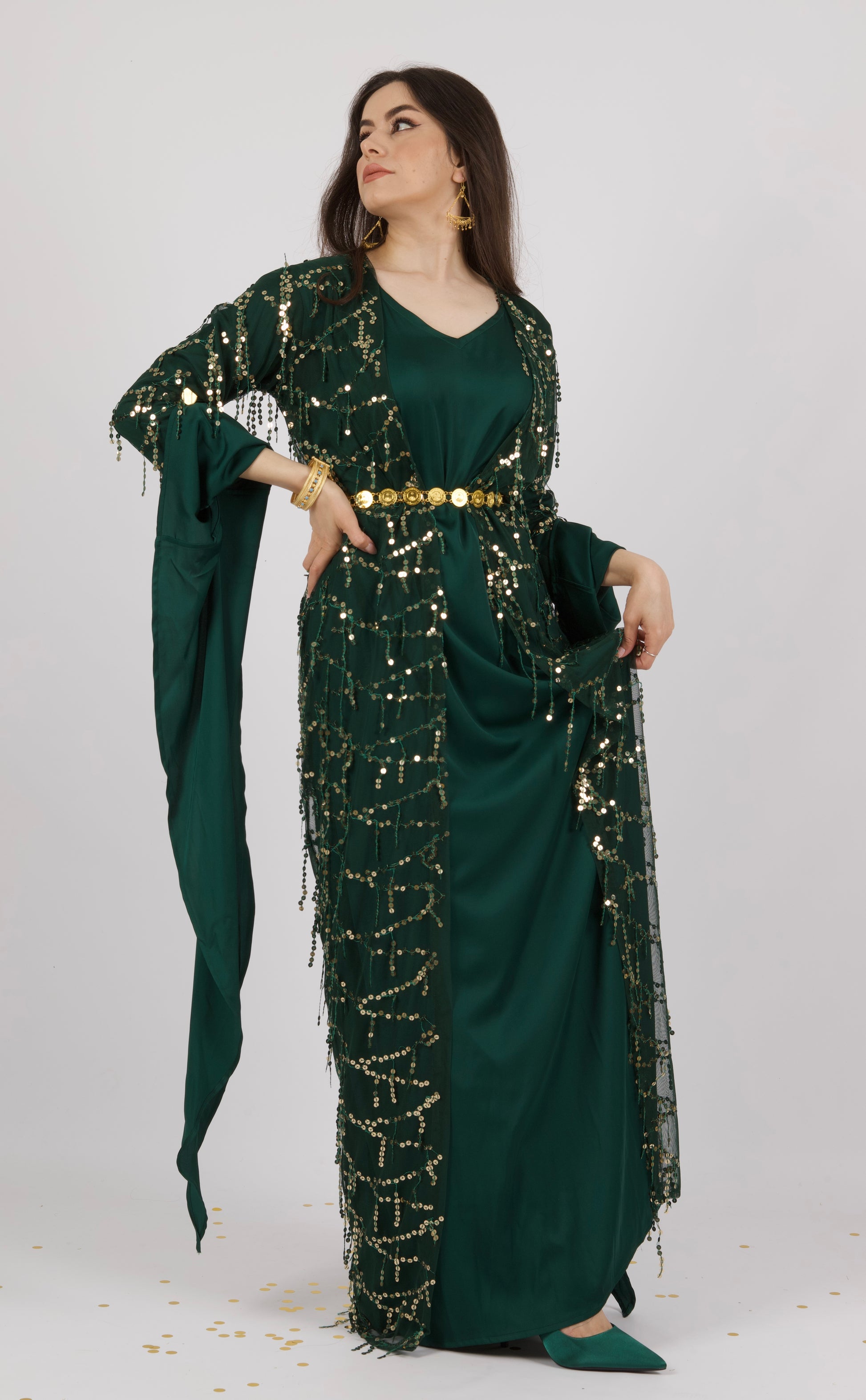 Larzane Dark GreenKewsan textile and more Kurdish women, Kurdish clothes, Kurdische kleider