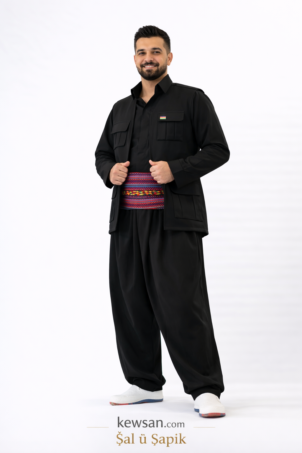 Shal o Shapek Elak peshtwen 4 piece Black