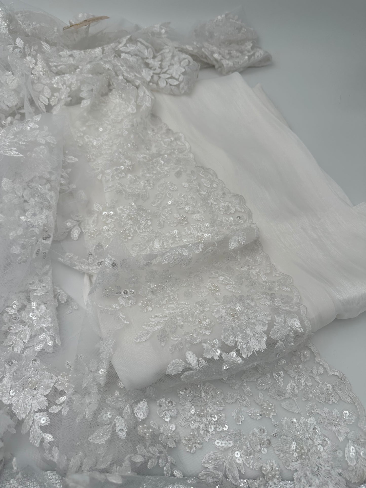 Dilber Collection – 3-teiliges weißes kurdisches Brautkleid 