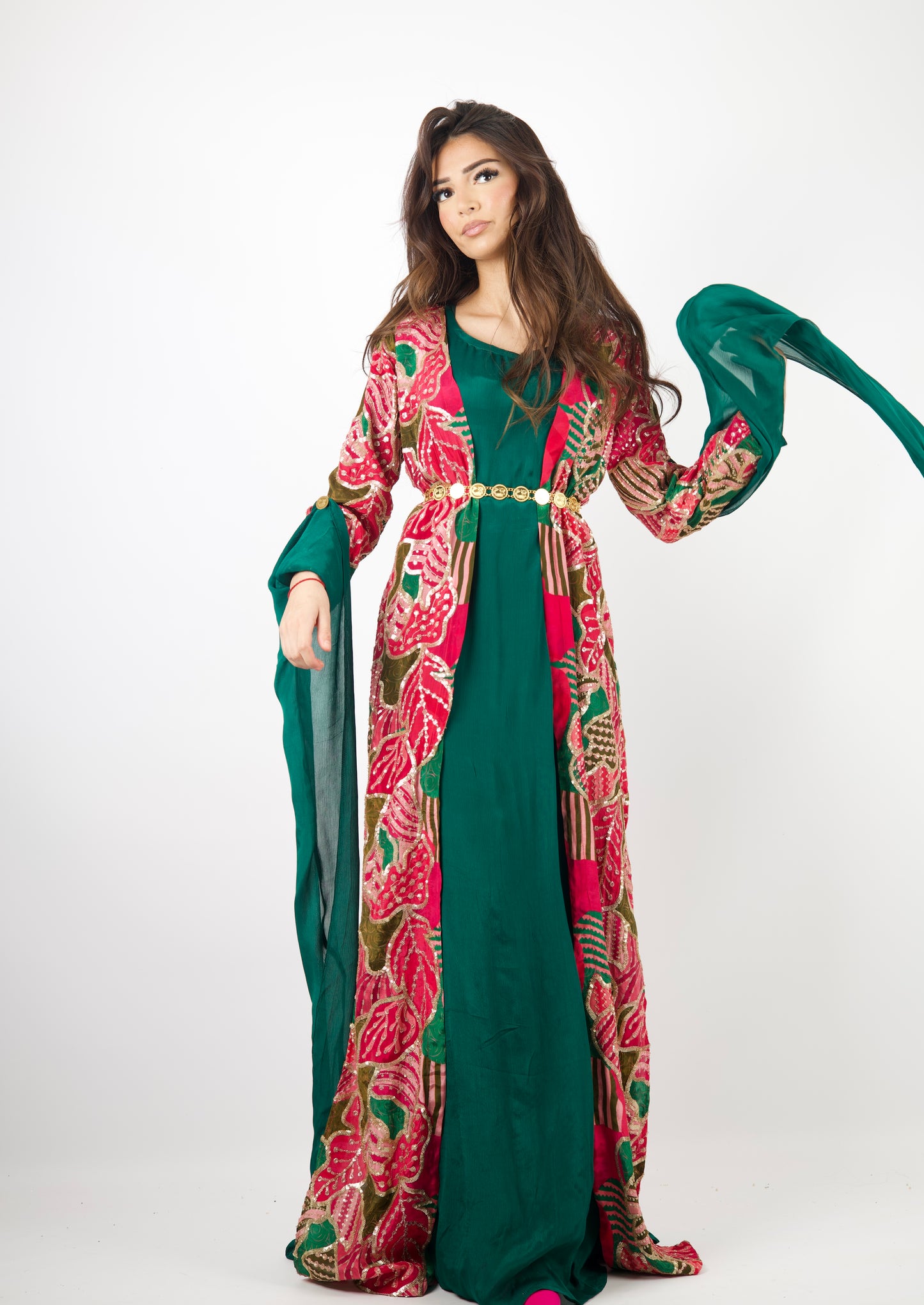 Peraw Kurdish Dress Green