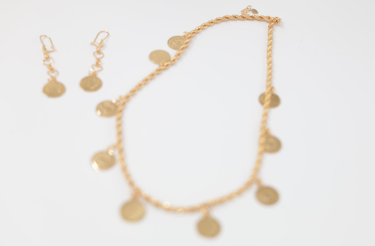 Necklace and earrings