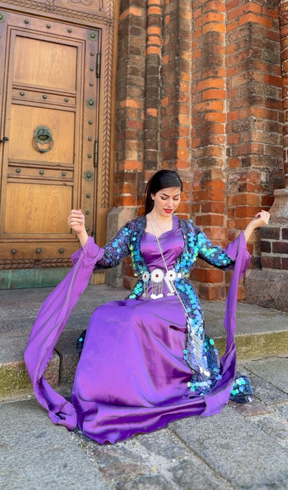 Polak with PurpleKewsan textile and more Kurdish women, Kurdish clothes, Kurdische kleider