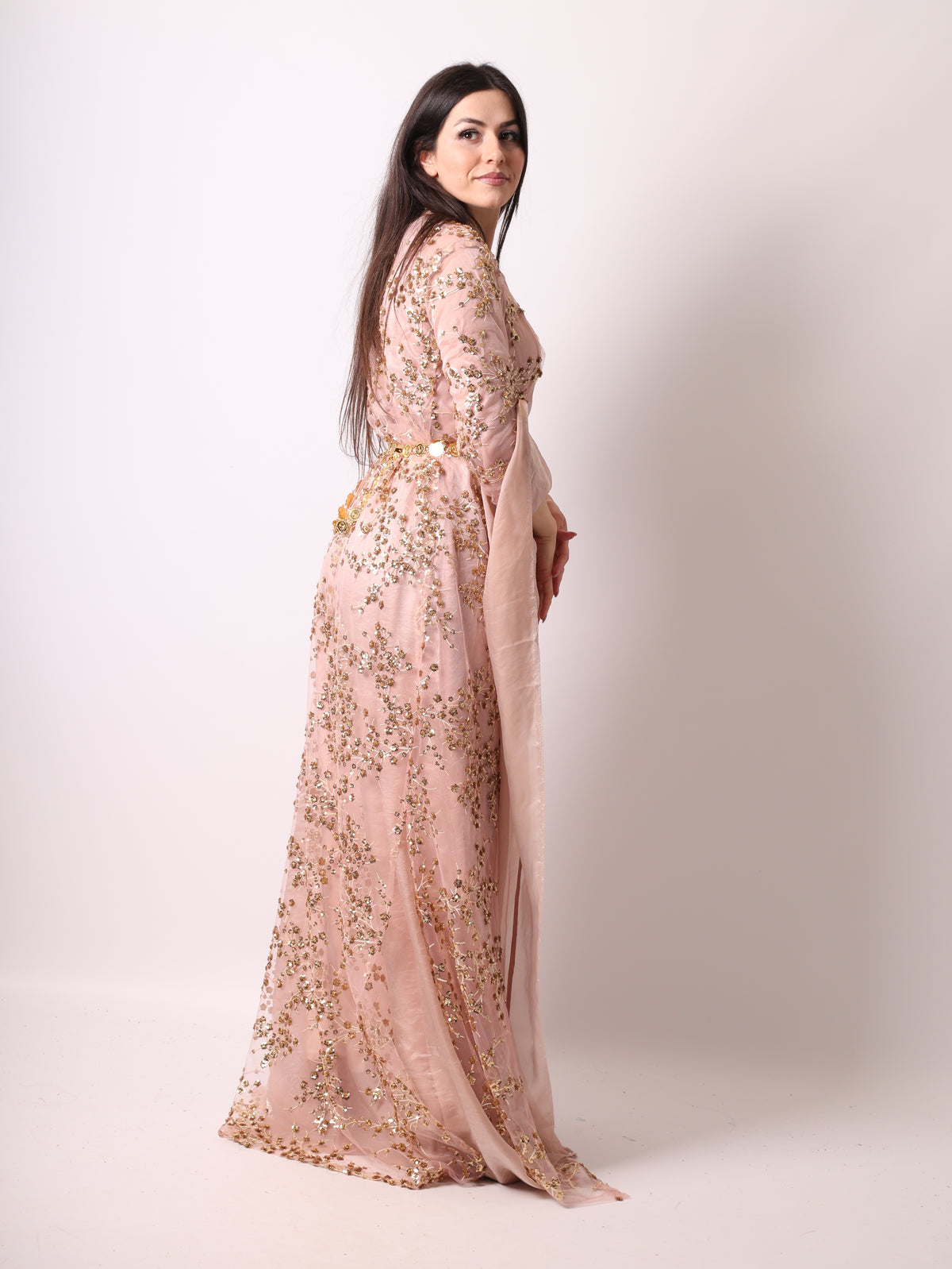 Shkofa– Rose Gold -Kurdish Dress 4  Brown