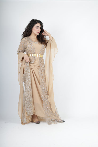 Awaz  Beige Golden 3 items