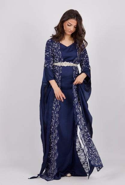 Lux Navy Blue Handmade including belt and armpinsKewsan textile and more Kurdish women, Kurdish clothes, Kurdische kleider