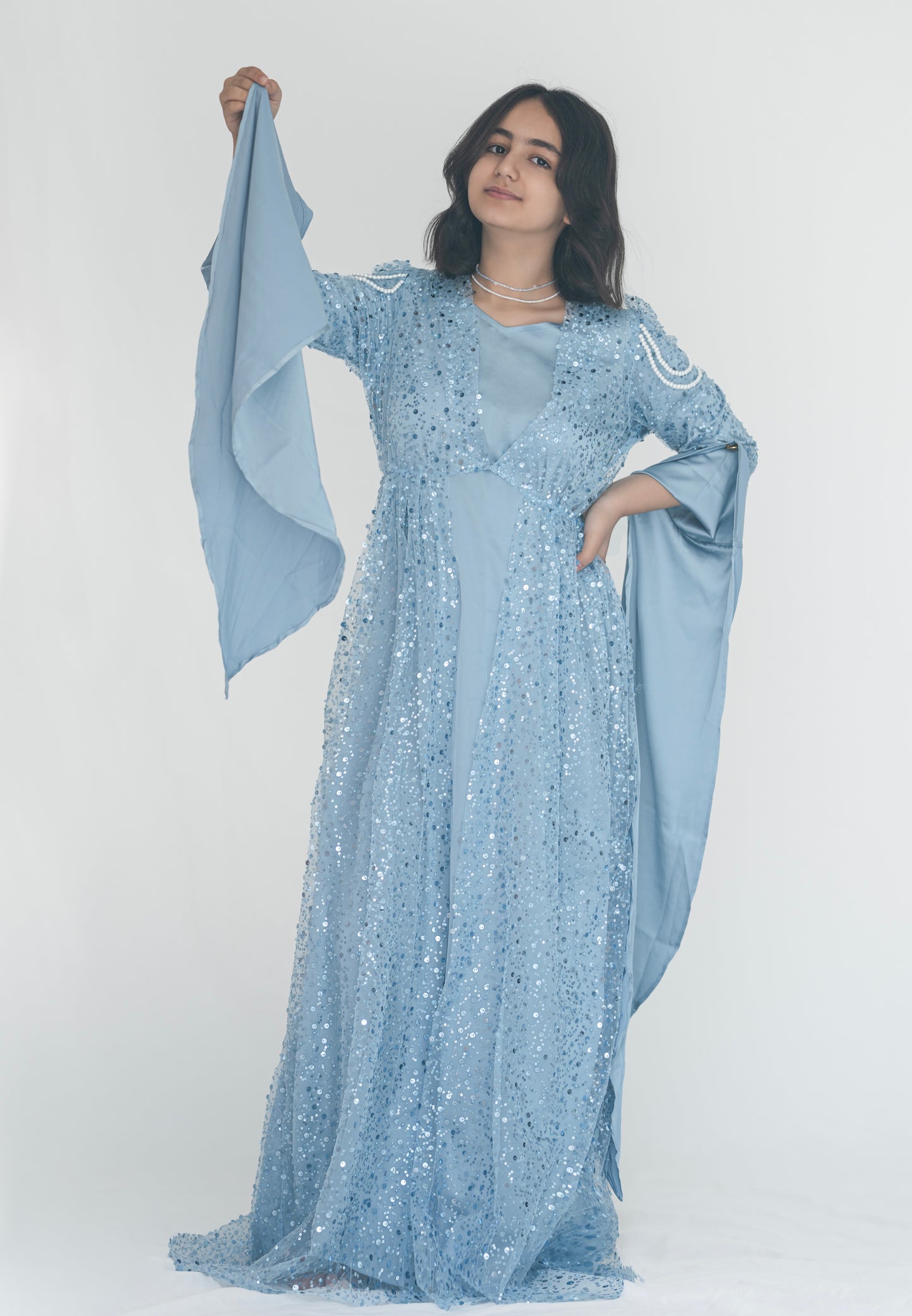 Kurdish Blue Princes With Pearls 1-11 years