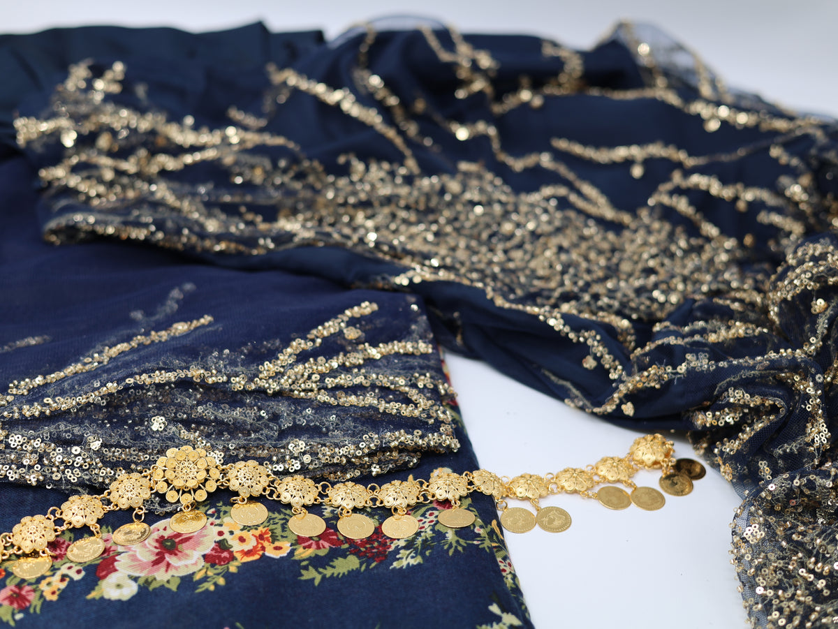 Mukeryani Newroz Navy Blue