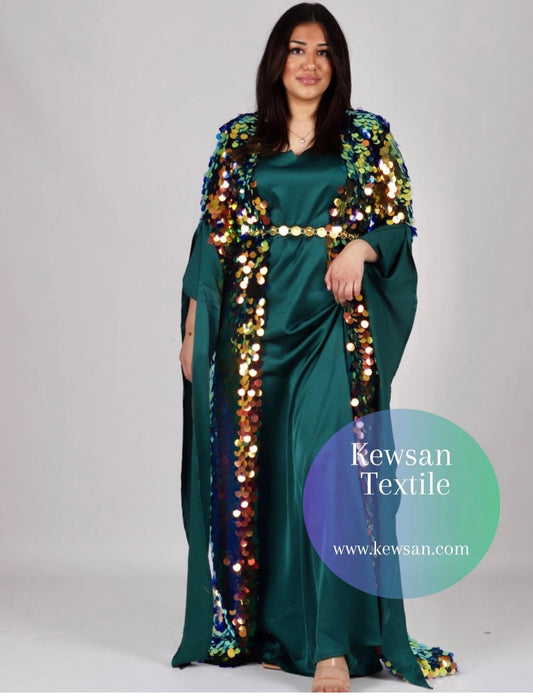 Kurdish Dress Polak Multi Color with Navy Blue  kiras