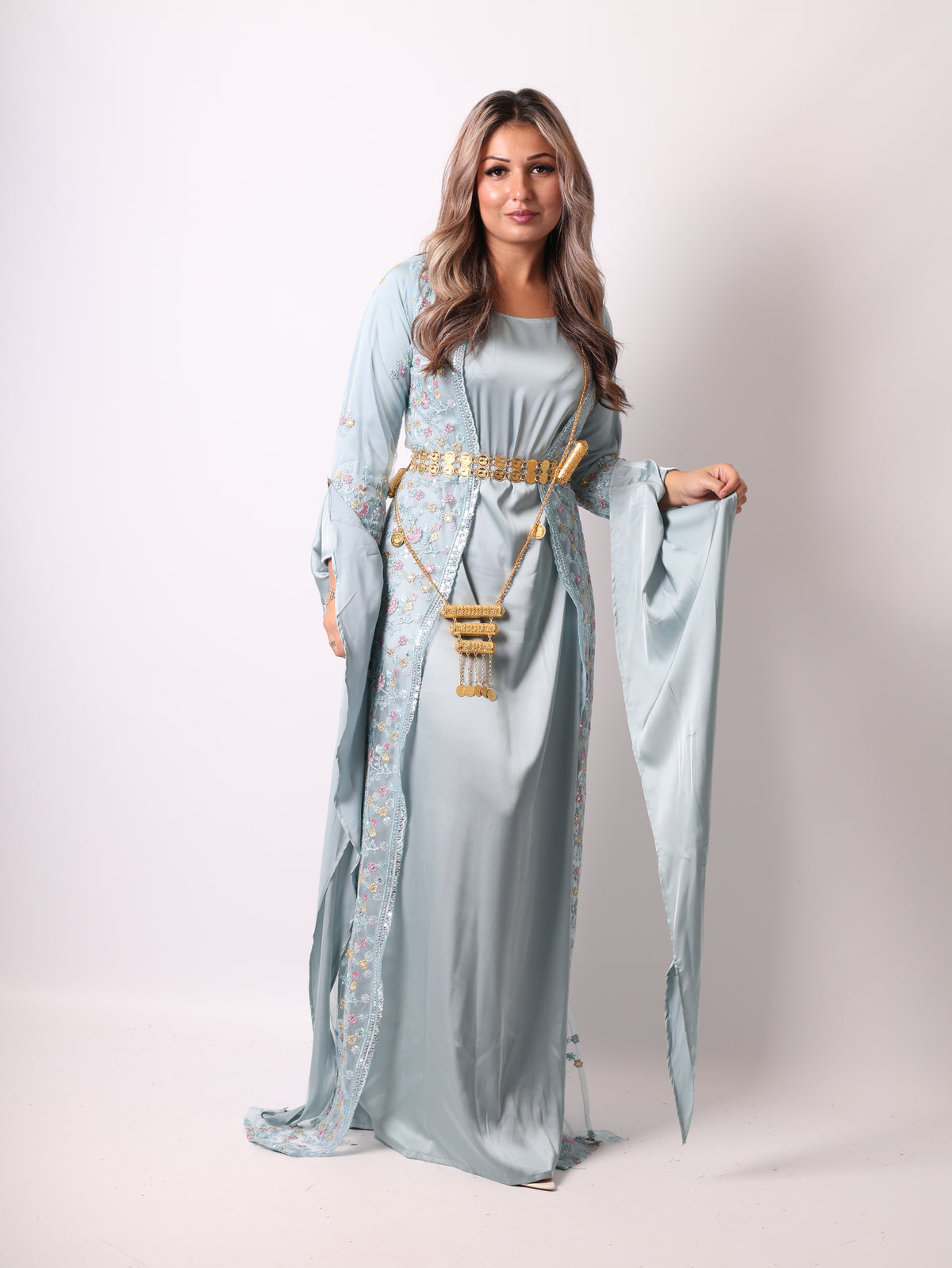 Soma Kurdish Dress Sky Blue Soma سۆما
