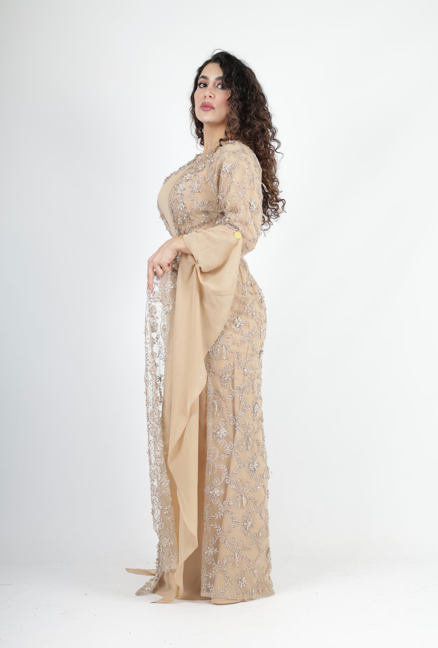 Awaz  Beige Golden 3 items