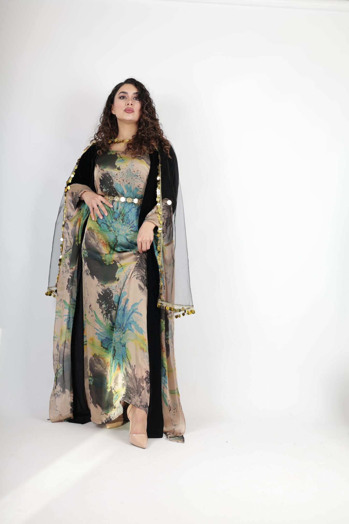 Awrang Kurdish Dress complete with Kawa velvet