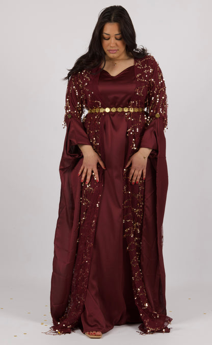 Larzane Maroon BurgundyKewsan textile and more Kurdish women, Kurdish clothes, Kurdische kleider