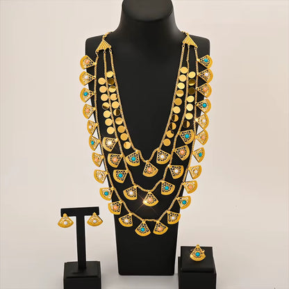 Kurdish Queen Jewelry Set – Gold Plated Ashiq Band