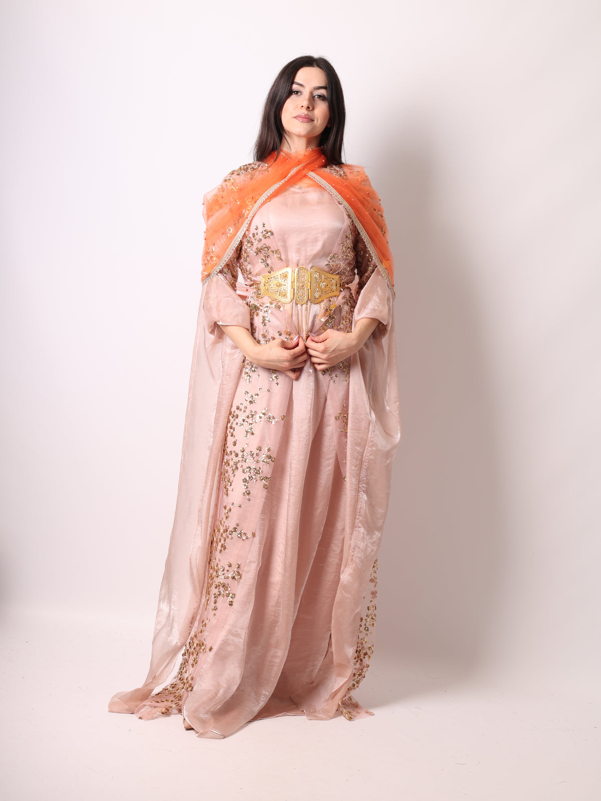 Shkofa– Rose Gold -Kurdish Dress 4  Brown