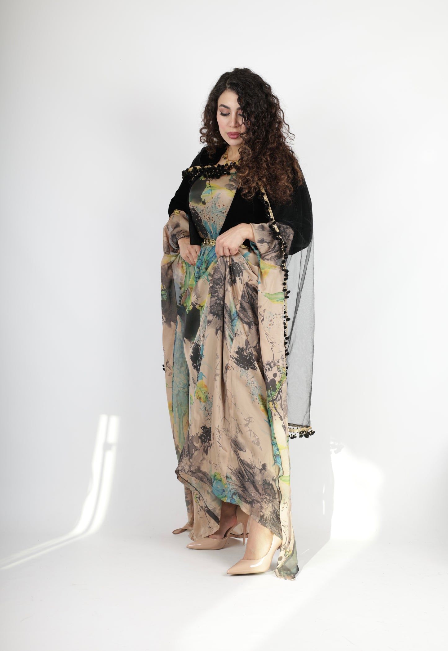 Awrang Kurdish Dress complete with Velvet Salte