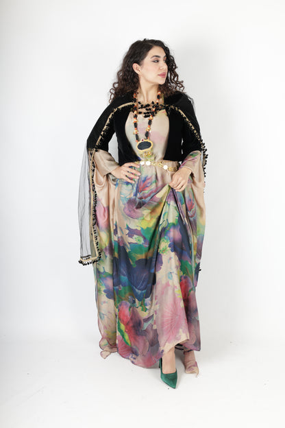 Chnar  Kurdish Dress complete with Salte velvet 4 items
