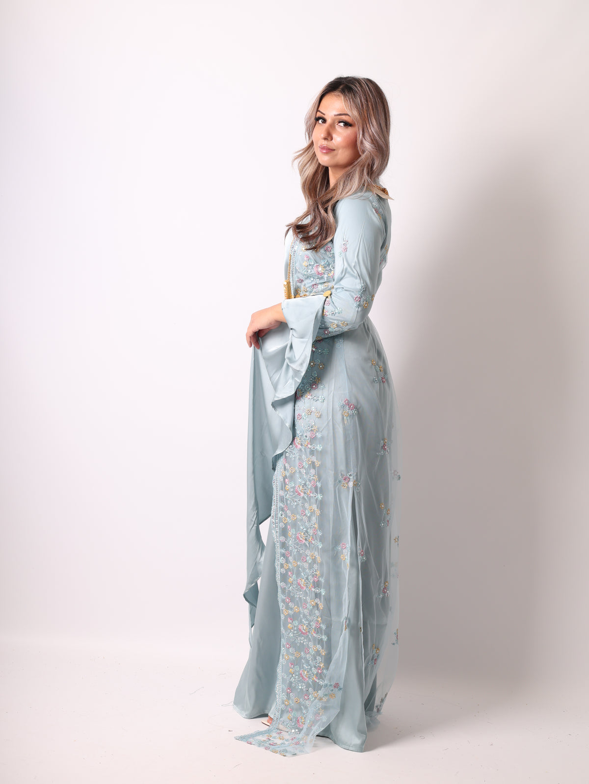 Soma Kurdish Dress Sky Blue Soma سۆما