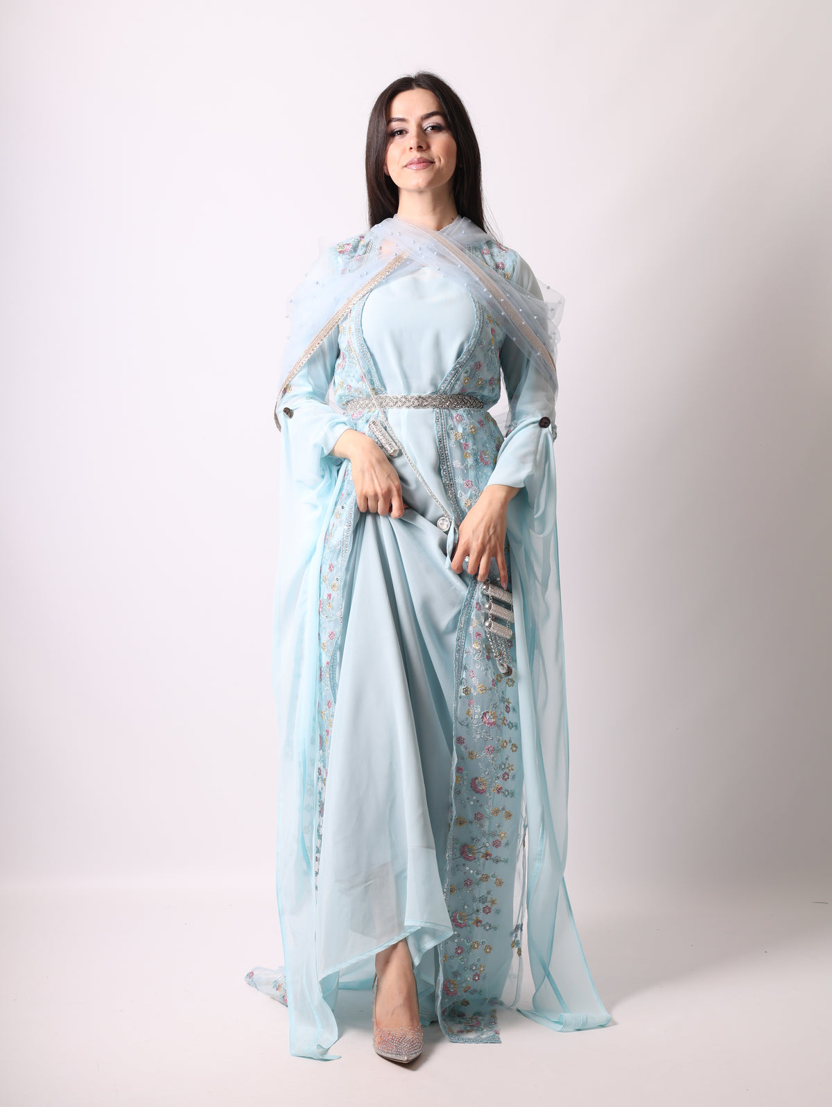 Soma Kurdish Dress Sky Blue Soma سۆما