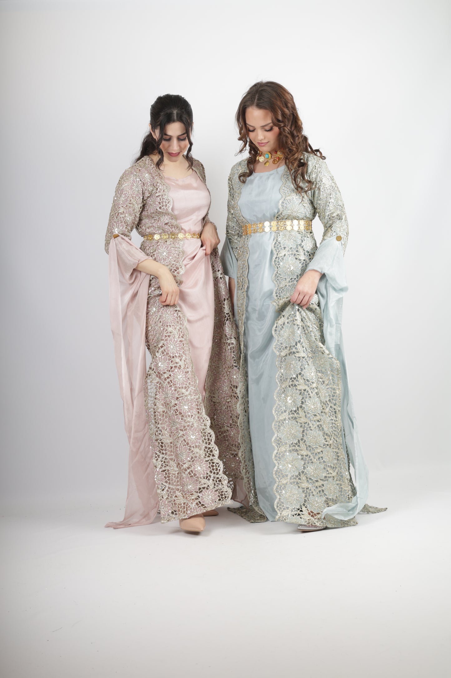 Dicla Kurdish Dress – Luxury Cutwork Collection Rosa