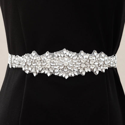 Cristal Bridal Belt Silver